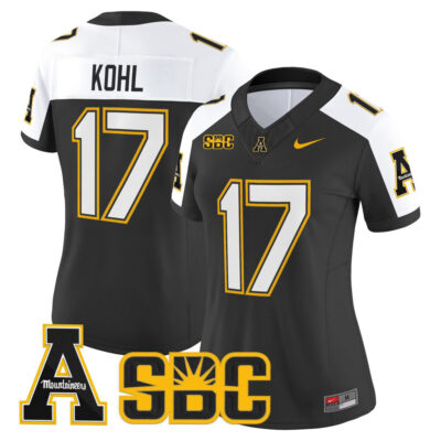 Women's App State Mountaineers 2025 Vapor Limited Jersey - Black Alternate JJ Kohl