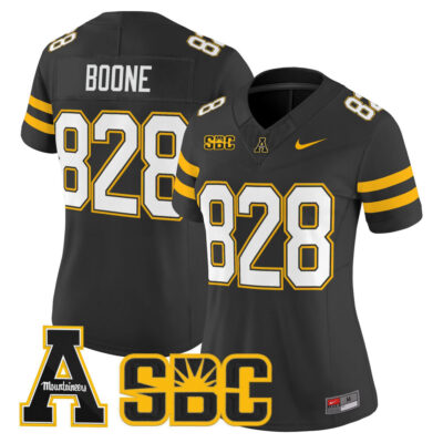 Women's App State Mountaineers 2025 Vapor Limited Jersey - Black Boone 828