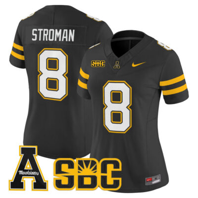 Women's App State Mountaineers 2025 Vapor Limited Jersey - Black Dalton Stroman