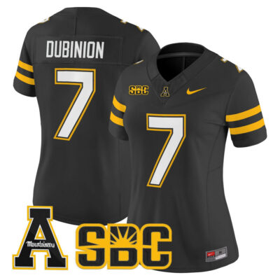 Women's App State Mountaineers 2025 Vapor Limited Jersey - Black Rashod Dubinion