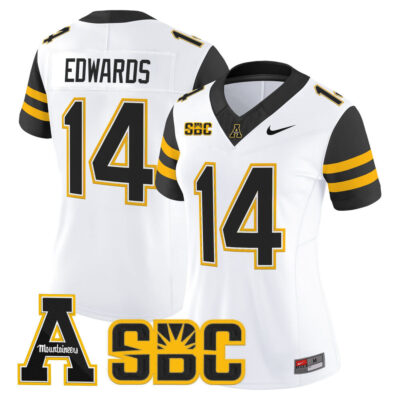 Women's App State Mountaineers 2025 Vapor Limited Jersey - White Armanti Edwards