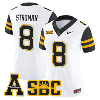 Women's App State Mountaineers 2025 Vapor Limited Jersey - White Dalton Stroman