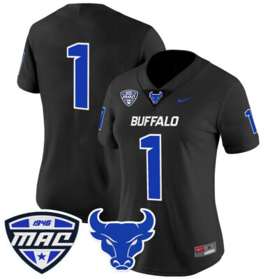 Women's Buffalo Bulls 2025 Vapor Limited Jersey - Black #1 Team