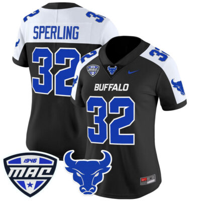 Women's Buffalo Bulls 2025 Vapor Limited Jersey - Black Alternate Lamar Sperling