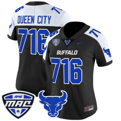 Women's Buffalo Bulls 2025 Vapor Limited Jersey - Black Alternate Queen City 716