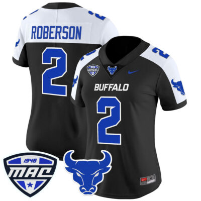 Women's Buffalo Bulls 2025 Vapor Limited Jersey - Black Alternate Ta'Quan Roberson