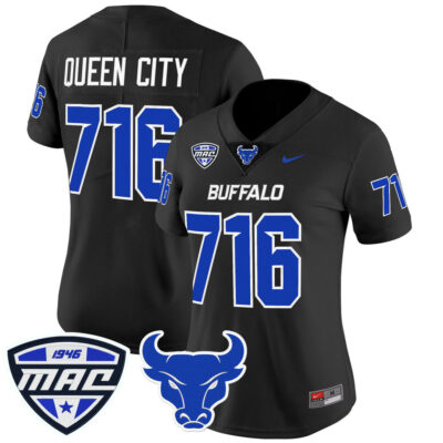 Women's Buffalo Bulls 2025 Vapor Limited Jersey - Black Queen City 716