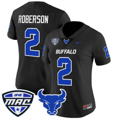 Women's Buffalo Bulls 2025 Vapor Limited Jersey - Black Ta'Quan Roberson