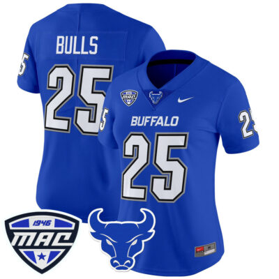 Women's Buffalo Bulls 2025 Vapor Limited Jersey - Blue #25 Bulls