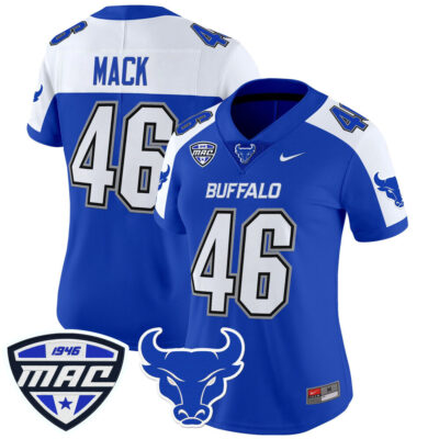 Women's Buffalo Bulls 2025 Vapor Limited Jersey - Blue Alternate Khalil Mack