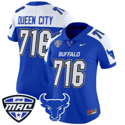 Women's Buffalo Bulls 2025 Vapor Limited Jersey - Blue Alternate Queen City 716
