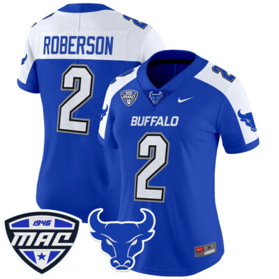 Women's Buffalo Bulls 2025 Vapor Limited Jersey - Blue Alternate Ta'Quan Roberson