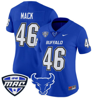 Women's Buffalo Bulls 2025 Vapor Limited Jersey - Blue Khalil Mack