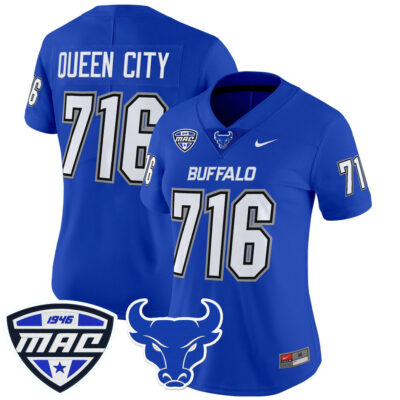 Women's Buffalo Bulls 2025 Vapor Limited Jersey - Blue Queen City 716