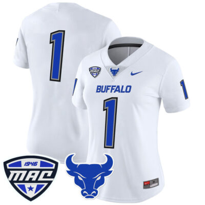 Women's Buffalo Bulls 2025 Vapor Limited Jersey - White #1 Team