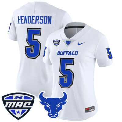 Women's Buffalo Bulls 2025 Vapor Limited Jersey - White Al-Jay Henderson