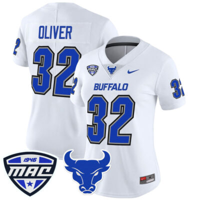 Women's Buffalo Bulls 2025 Vapor Limited Jersey - White Branden Oliver