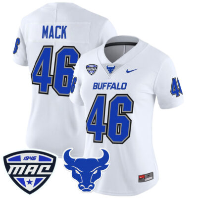 Women's Buffalo Bulls 2025 Vapor Limited Jersey - White Khalil Mack