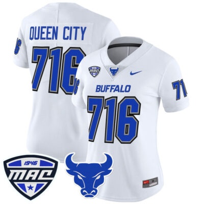 Women's Buffalo Bulls 2025 Vapor Limited Jersey - White Queen City 716