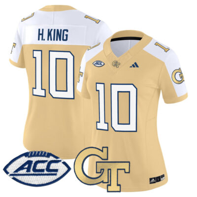 Women's Georgia Tech Yellow Jackets 2025 Vapor Limited Jersey - Gold Alternate Haynes King