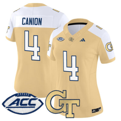 Women's Georgia Tech Yellow Jackets 2025 Vapor Limited Jersey - Gold Alternate Isiah Canion