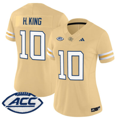 Women's Georgia Tech Yellow Jackets 2025 Vapor Limited Jersey - Gold Haynes King