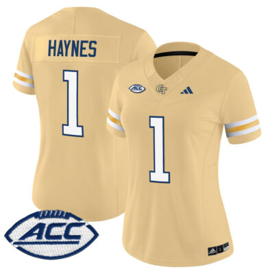 Women's Georgia Tech Yellow Jackets 2025 Vapor Limited Jersey - Gold Jamal Haynes