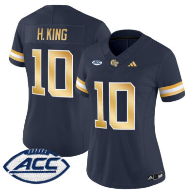Women's Georgia Tech Yellow Jackets 2025 Vapor Limited Jersey - Navy Haynes King