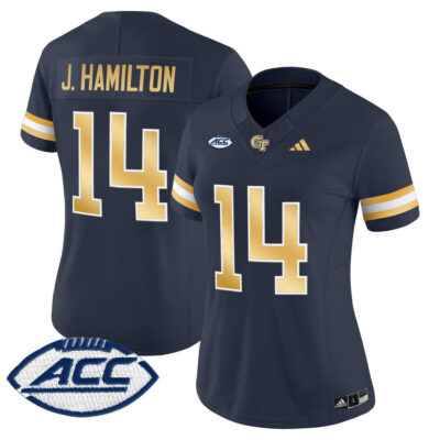 Women's Georgia Tech Yellow Jackets 2025 Vapor Limited Jersey - Navy Joe Hamilton