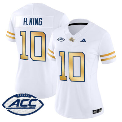 Women's Georgia Tech Yellow Jackets 2025 Vapor Limited Jersey - White Haynes King