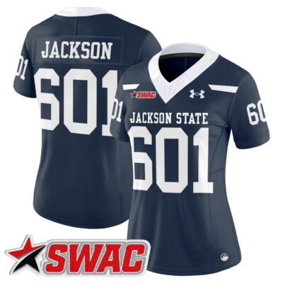 Women's Jackson State Tigers 2025 Vapor Limited Jersey - Navy Jackson 601