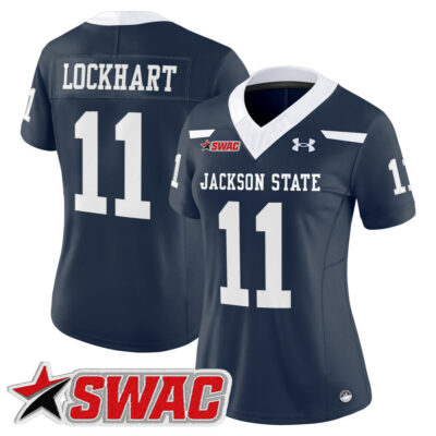 Women's Jackson State Tigers 2025 Vapor Limited Jersey - Navy Jared Lockhart