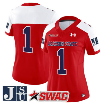 Women's Jackson State Tigers 2025 Vapor Limited Jersey - Red Alternate #1 Team