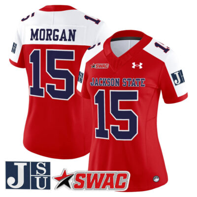 Women's Jackson State Tigers 2025 Vapor Limited Jersey - Red Alternate JaCobian Morgan