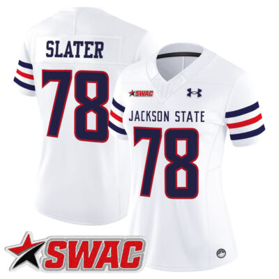 Women's Jackson State Tigers 2025 Vapor Limited Jersey - White Jackie Slater
