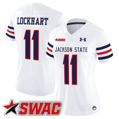 Women's Jackson State Tigers 2025 Vapor Limited Jersey - White Jared Lockhart