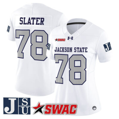 Women's Jackson State Tigers 2025 Vapor Limited Jersey - White Limited Jackie Slater
