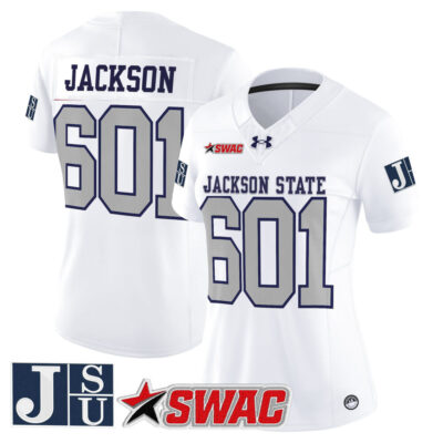 Women's Jackson State Tigers 2025 Vapor Limited Jersey - White Limited Jackson 601