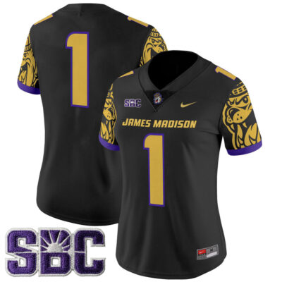 Women's James Madison Dukes 2025 Vapor Limited Jersey - Black #1 Team
