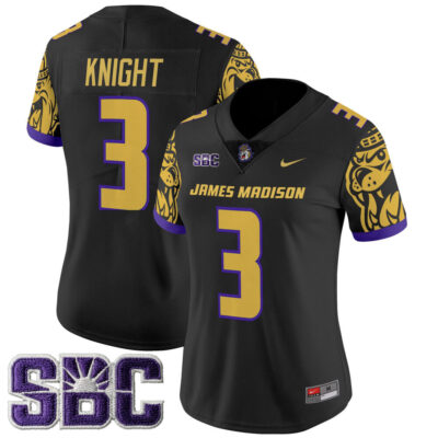 Women's James Madison Dukes 2025 Vapor Limited Jersey - Black Wayne Knight