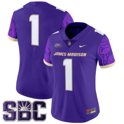 Women's James Madison Dukes 2025 Vapor Limited Jersey - Purple #1 Team