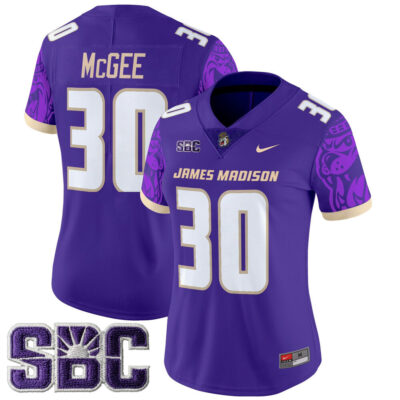 Women's James Madison Dukes 2025 Vapor Limited Jersey - Purple Scotty McGee