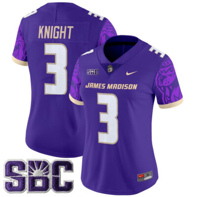 Women's James Madison Dukes 2025 Vapor Limited Jersey - Purple Wayne Knight