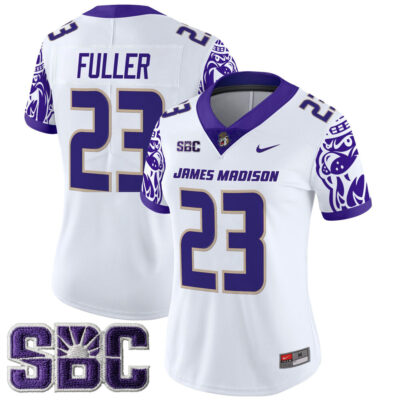 Women's James Madison Dukes 2025 Vapor Limited Jersey - White Jordan Fuller