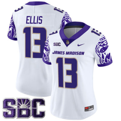 Women's James Madison Dukes 2025 Vapor Limited Jersey - White Landon Ellis