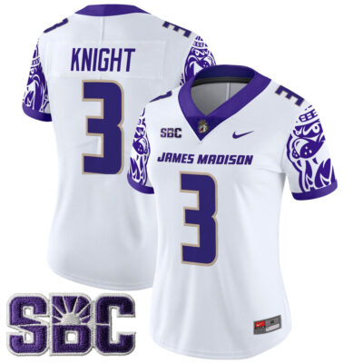 Women's James Madison Dukes 2025 Vapor Limited Jersey - White Wayne Knight