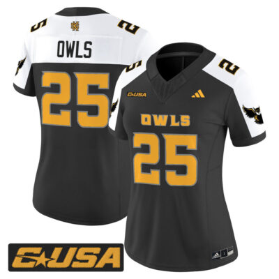 Women's Kennesaw State Owls 2025 Vapor Limited Jersey - Black Alternate #25 Owls