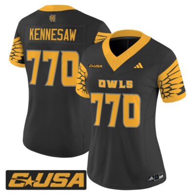 Women's Kennesaw State Owls 2025 Vapor Limited Jersey - Black Kennesaw 770