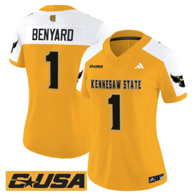 Women's Kennesaw State Owls 2025 Vapor Limited Jersey - Gold Alternate Gabriel Benyard