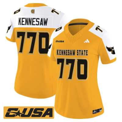 Women's Kennesaw State Owls 2025 Vapor Limited Jersey - Gold Alternate Kennesaw 770